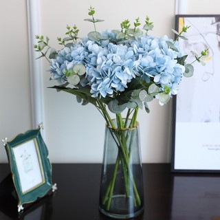 Hoa Lụa Hoa Lụa - Hoa Cẩm Tú Cầu Cao Cấp 45cm Decor Nhà Cửa