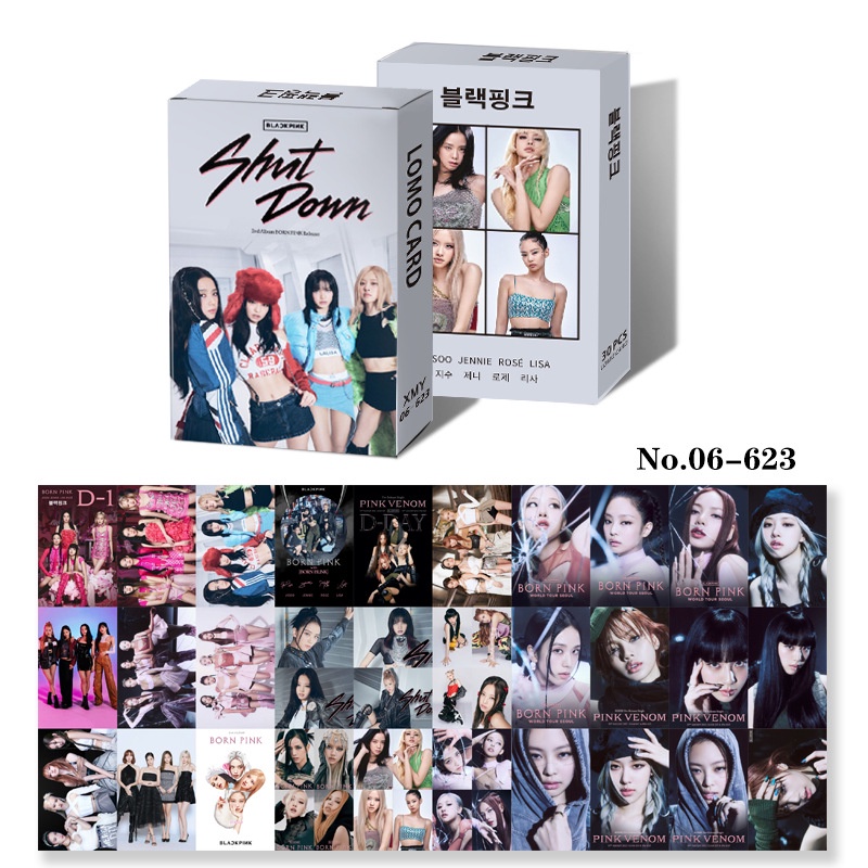 Blackpink Album BORN PINK BTS DECO KIT 2022 Gidle Photocard Lomo Card 30 chiếc / hộp