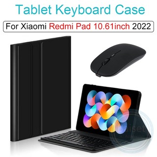 Bao da máy tính bảng pu tích hợp bàn phím cho xiaomi redmi pad 10.61inch 2022