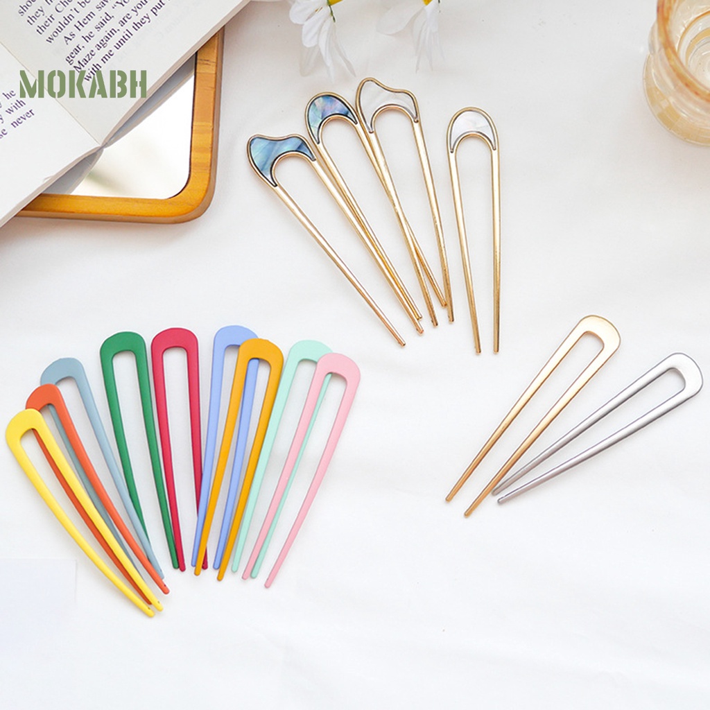 Trâm Cài Tóc Hình Chữ U Bằng Hợp Kim Dùng Hàng Ngày Cho Bạn Gái