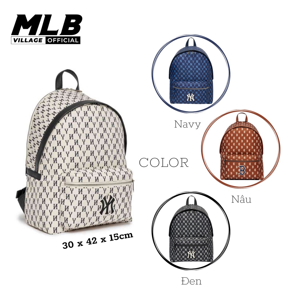 Balo MLB Monogram New York Yankees - Balo MLB Nam Nữ chính hãng 3ABKM012N