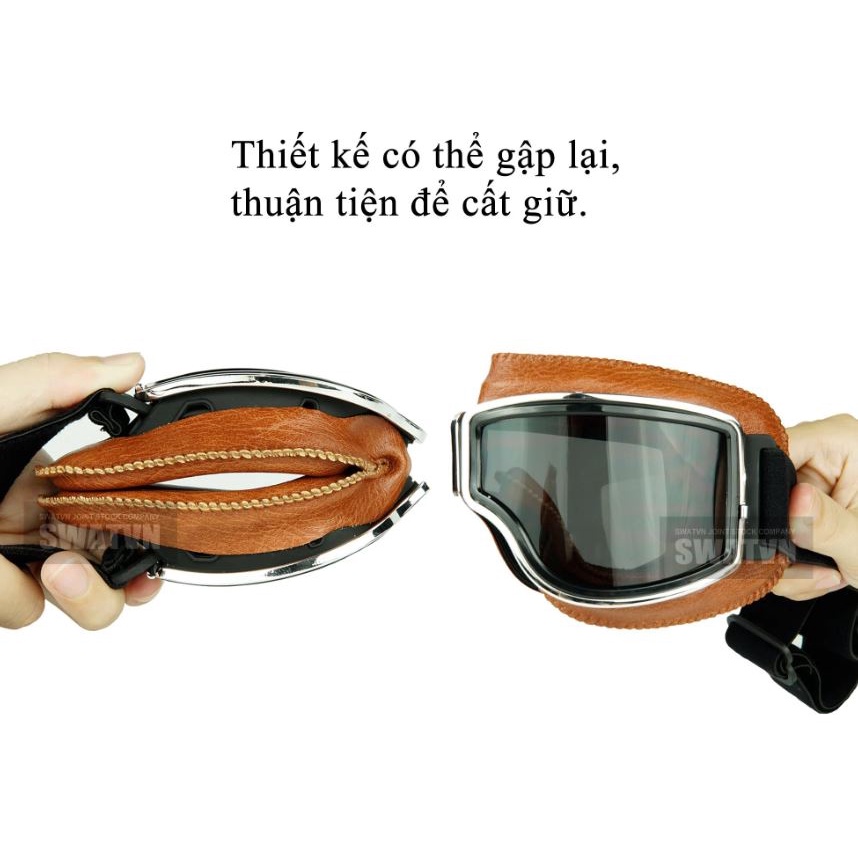 Kính Uv phi công gắn mũ bảo hiểm