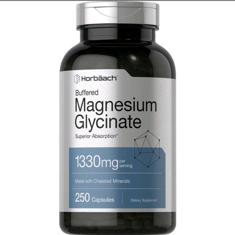 Viên Magnesium glycinate 1330mg Giảm Đau Cơ Xương Khớp, Giảm Căng Thằng, Ngủ Ngon, Chống Lão Hóa Horbaach