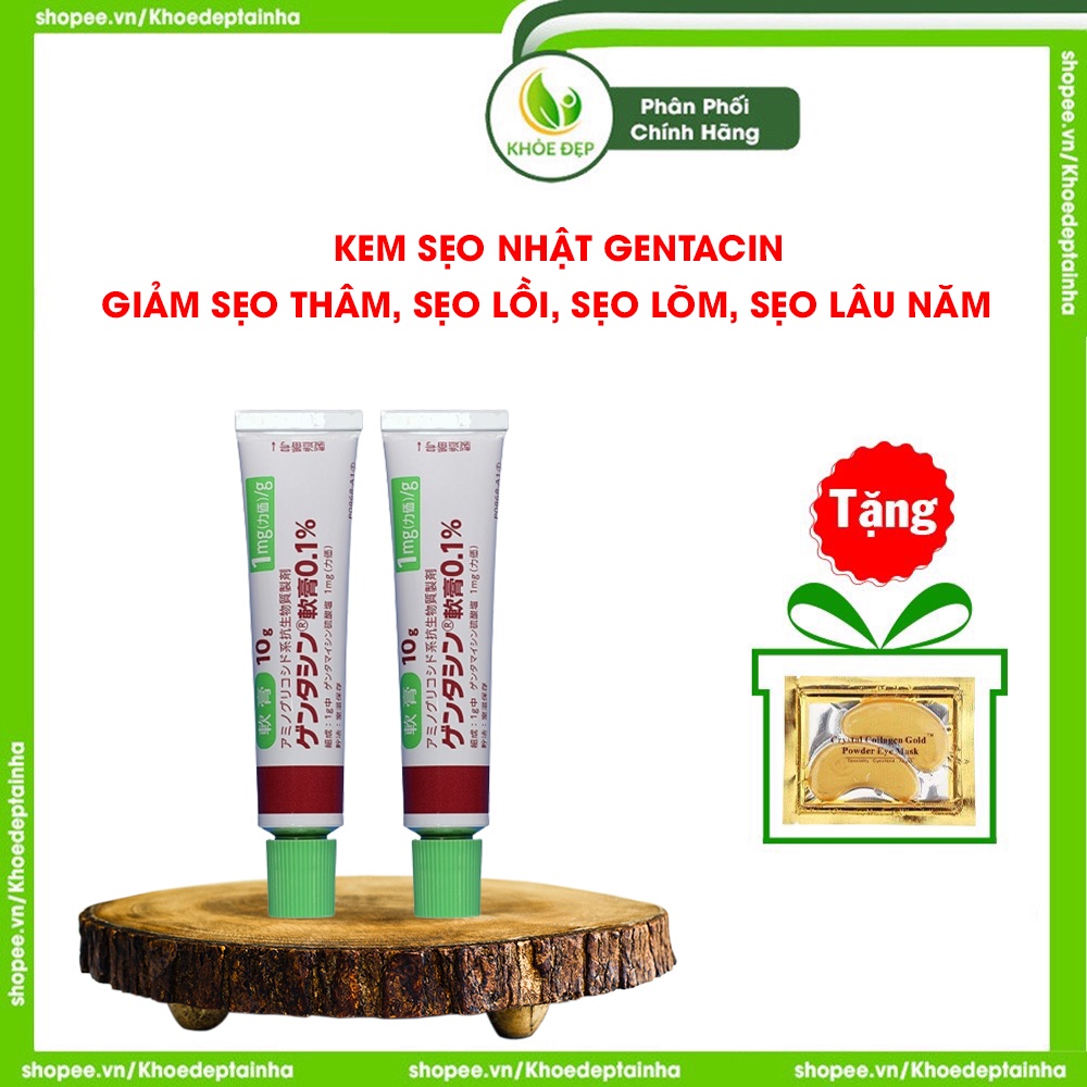 Kem mờ sẹo, tái tạo da, phục hồi da, mờ sẹo thâm, sẹo lồi, sẹo lõm - Kem mờ sẹo Nhật Bản Gentacin chính hãng