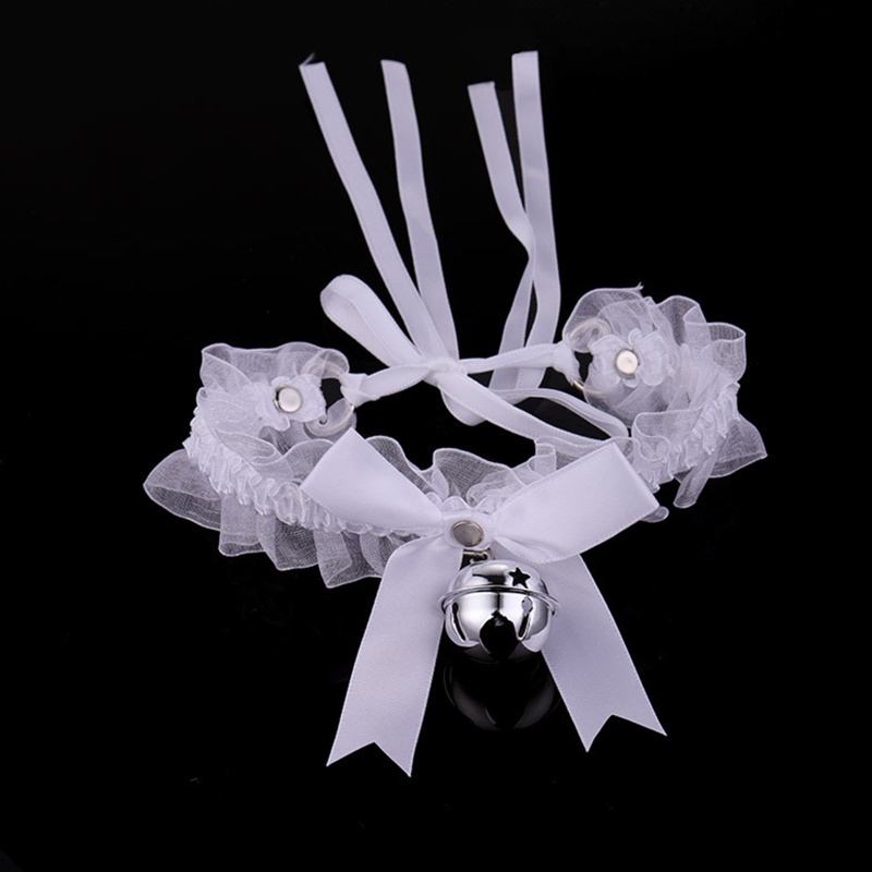 Flgo Băng Đô Tai Mèo Phối Ren Đính Chuông Dễ Thương