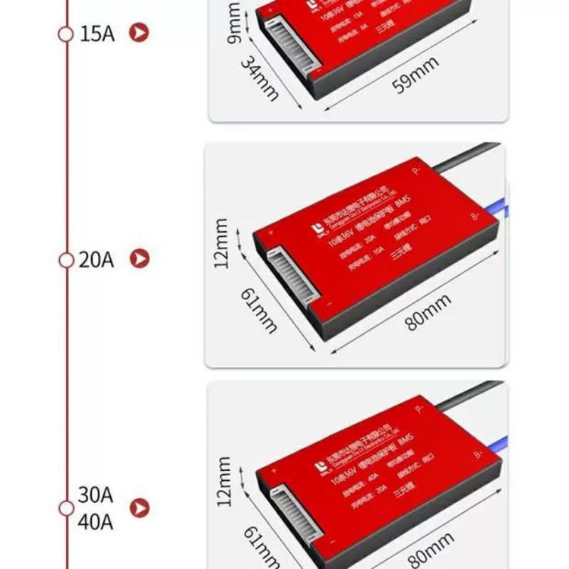 Bộ Sạc / Dòng Điện 4S 12V BMS Cho Lifepo4