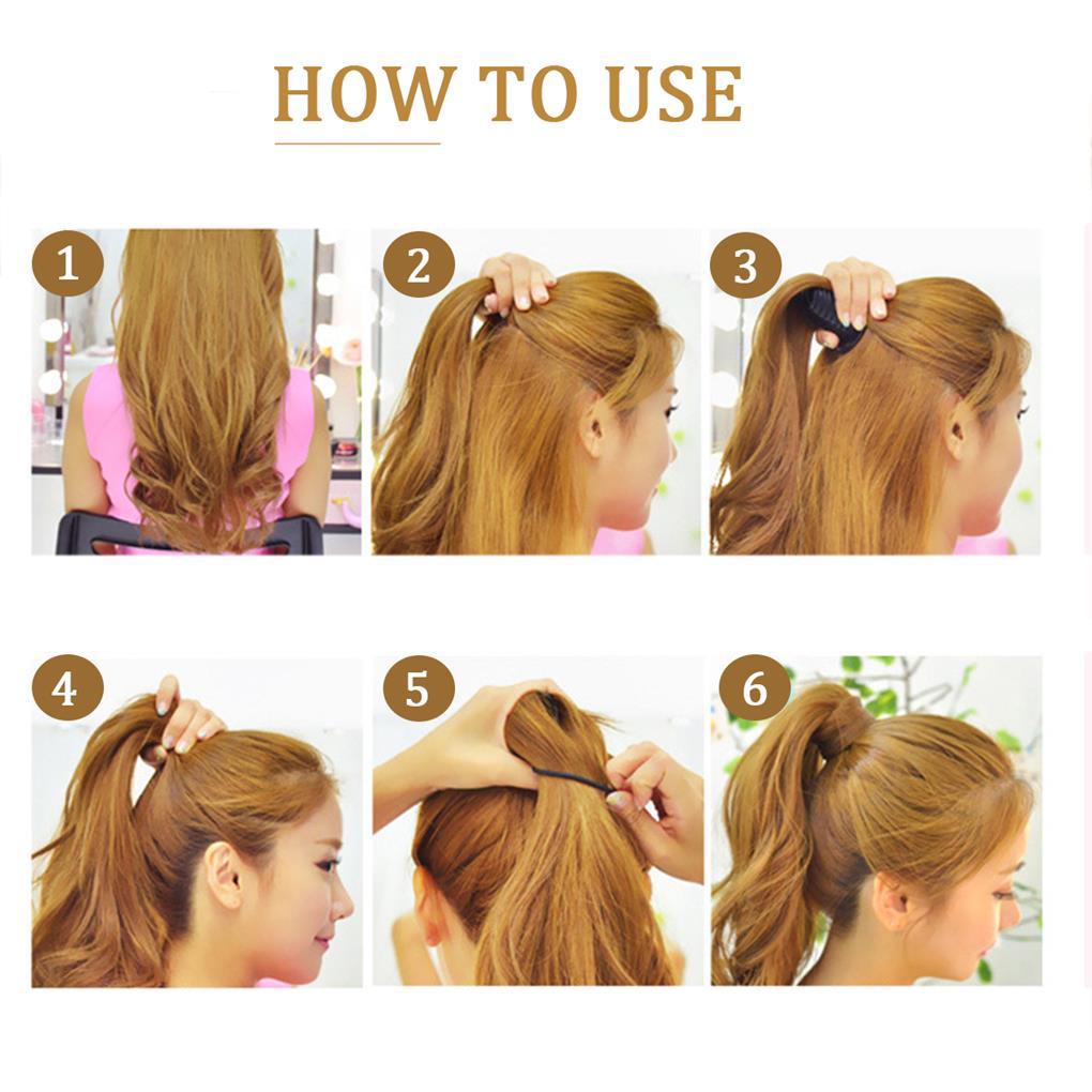 Bộ 3 Dụng Cụ Tạo Kiểu Tóc Đuôi Ngựa Lâu Trôi Tiết Kiệm Không Gian