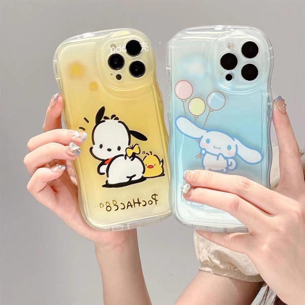 Ốp Điện Thoại Dẻo Trong Suốt Họa Tiết Chú Chó Cinnamon Chống Sốc Cho iPhone14 12 pro 7 118Plus xs 14 xr 13