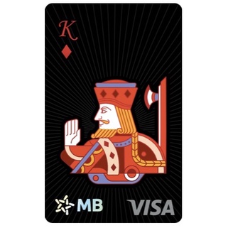 King - Vị Vua Vận Mệnh - Thẻ ngân hàng hình bài tây sang trọng - MB Hi Visa Collection