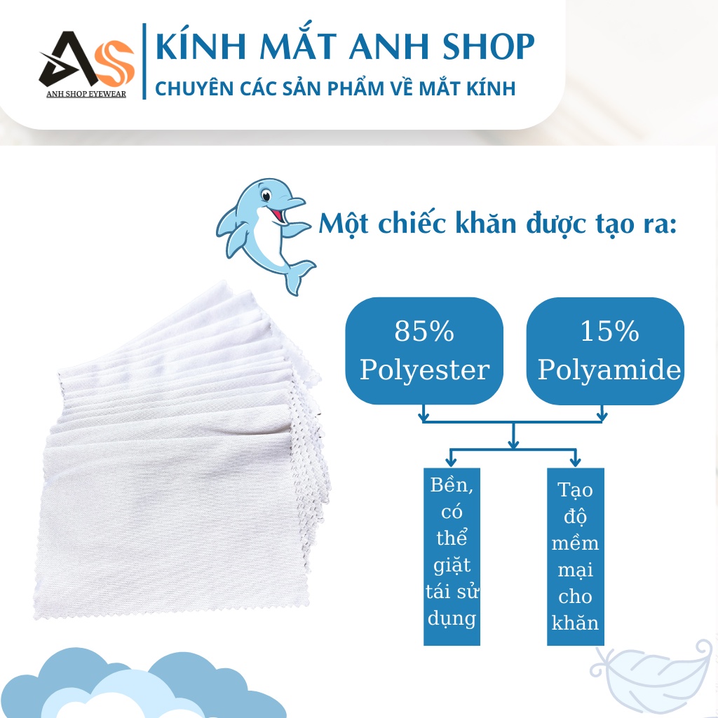 Khăn lau kính chuyên dụng  chất liệu vải