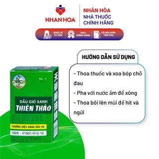 Dầu Gió Xanh Thiên Thảo chai 12ml