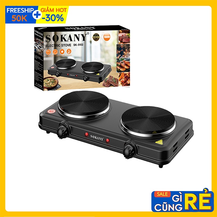 Bếp điện đun nấu đa năng 2000W SOKANY SK-5107 - Không kén nồi