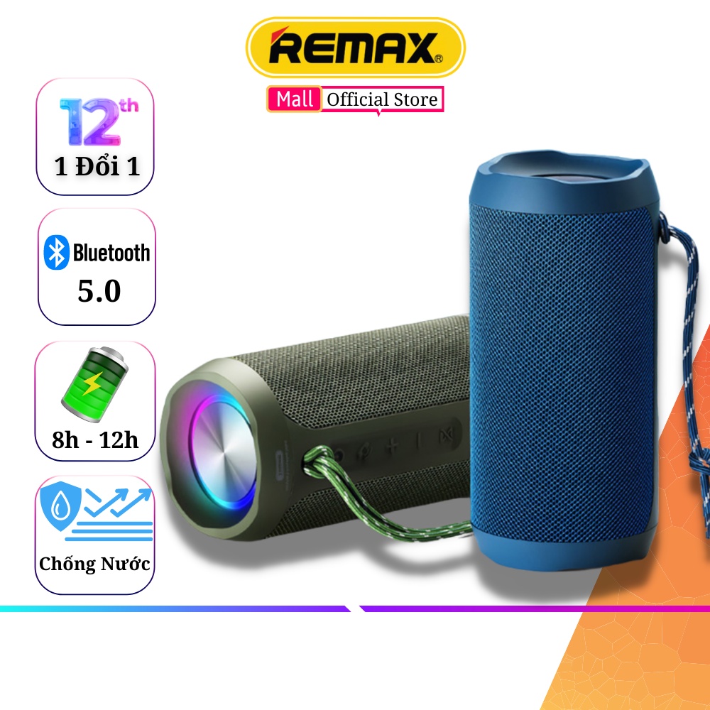 Loa Bluetooth chống nước Remax RB-M28 Pro Nghe Âm Bass mạnh mẽ , Nhạc Hay, Hỗ Trợ Cắm Thẻ Nhớ Tf Nhỏ Gọn