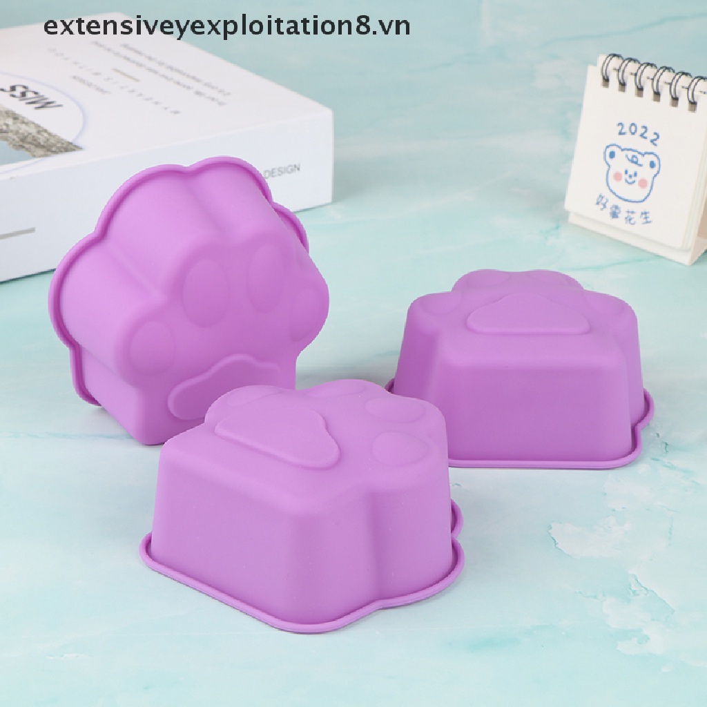 Khuôn Silicon Làm Bánh Hình Móng Vuốt Mèo 3 "8CM DIY