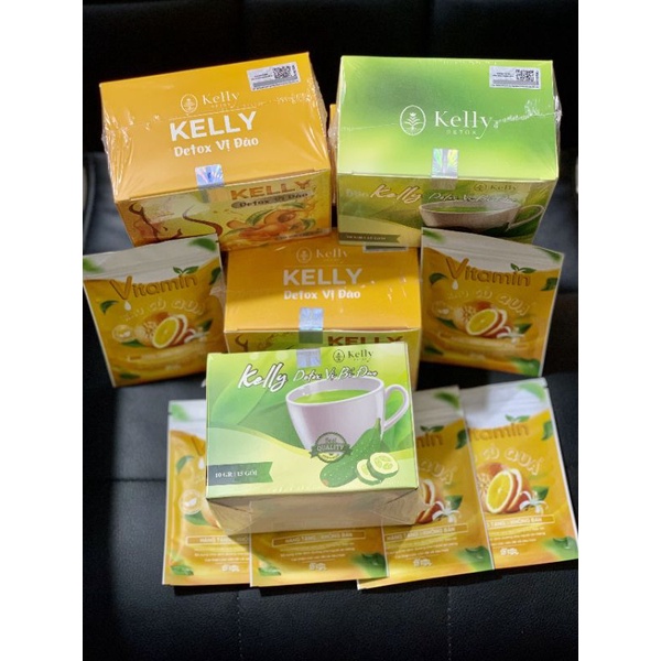 Trà Đào Kelly Detox giảm cân giảm mỡ ngọt ngào