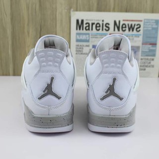 Giày sneaker air jordan 4 white/red/grey