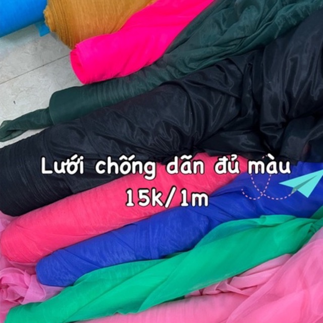 Lưới chống giãn các màu chống bai giãn vải, cố định phom 15k/1m khổ 1.