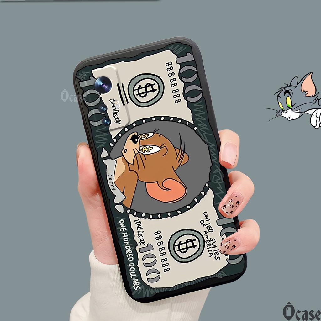 Ốp lưng Xiaomi 12 / 12X / 12 Pro in hình Mèo và Chuột cạnh viền vuông có bảo vệ camera