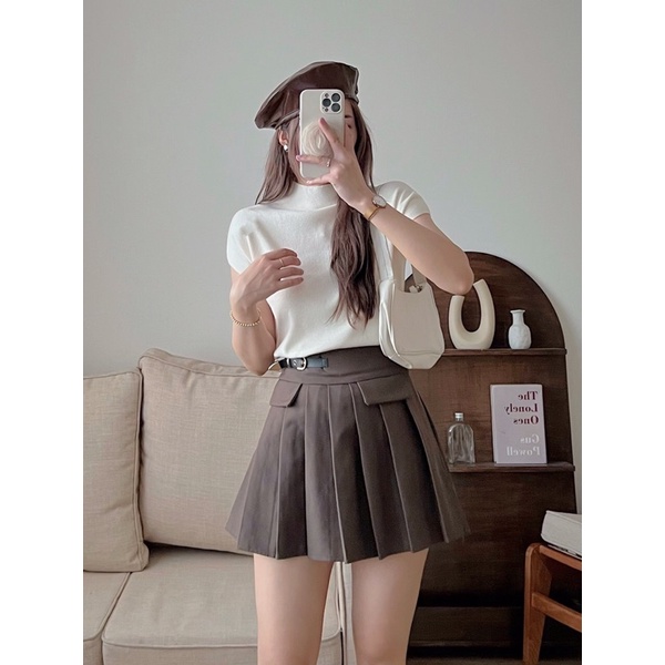 Áo len tay hến thu đông nhiều màu len mềm co giãn