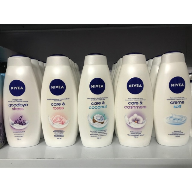 Sữa tắm dưỡng thể trắng da Nivea 750ml - Đức