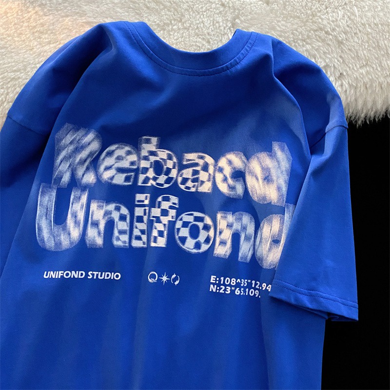 NRVP Áo Thun Unisex Mùa Hè Dáng Suông Tay Cộc Phong Cách Hàn Quốc Cho Nam Nữ