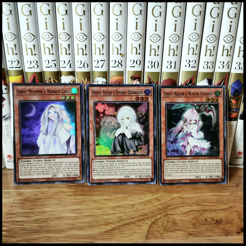 Thẻ bài Yugioh Chính hãng Combo 3 lá Ghost –Super rare