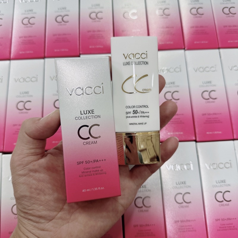 CC VACCI - KEM PHẤN NỀN THẾ HỆ MỚI DƯỠNG TRẮNG DA ĐA CHỨC NĂNG - CC CREAM SPF50+/PA+++