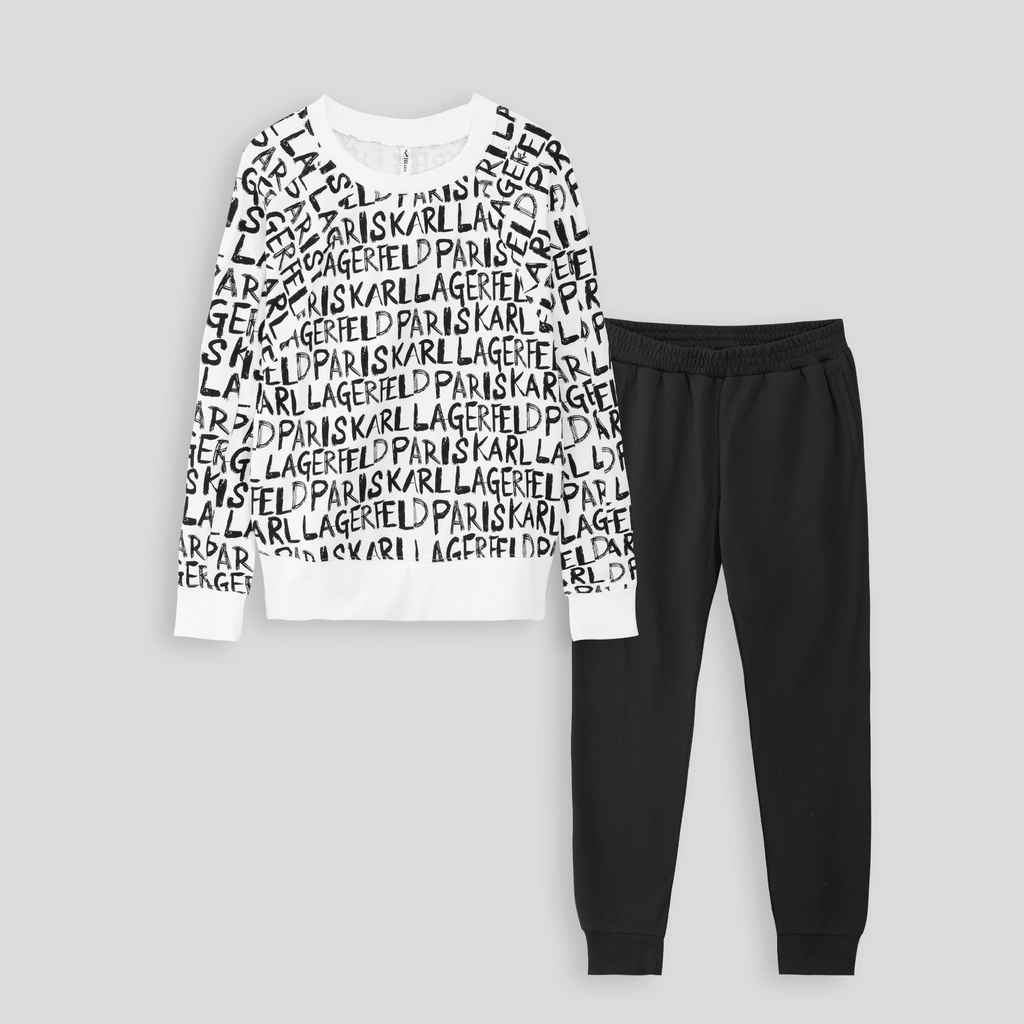Bộ đồ nỉ da cá áo dài tay quần jogger mặc mùa thu đông dầy dặn cao cấp phù hợp với mặc nhà và đi chơi thiết kế bởi ikun