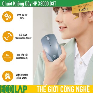 Chuột không dây hp x3000 g3t sử dụng được trên cả mặt kính + tặng kèm pin xịn