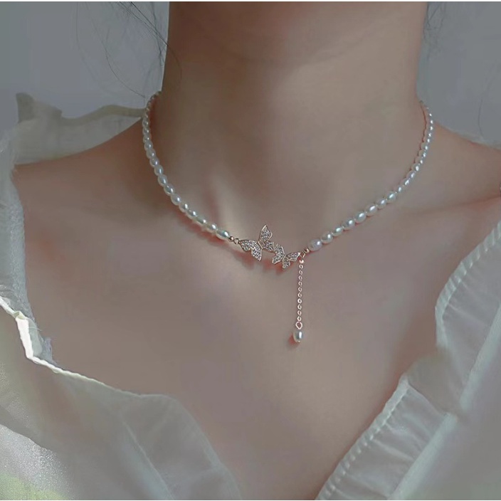📛 RẺ VÔ ĐỊCH 📛 Dây chuyền ngọc trắng hot trend phong cách hàn quốc