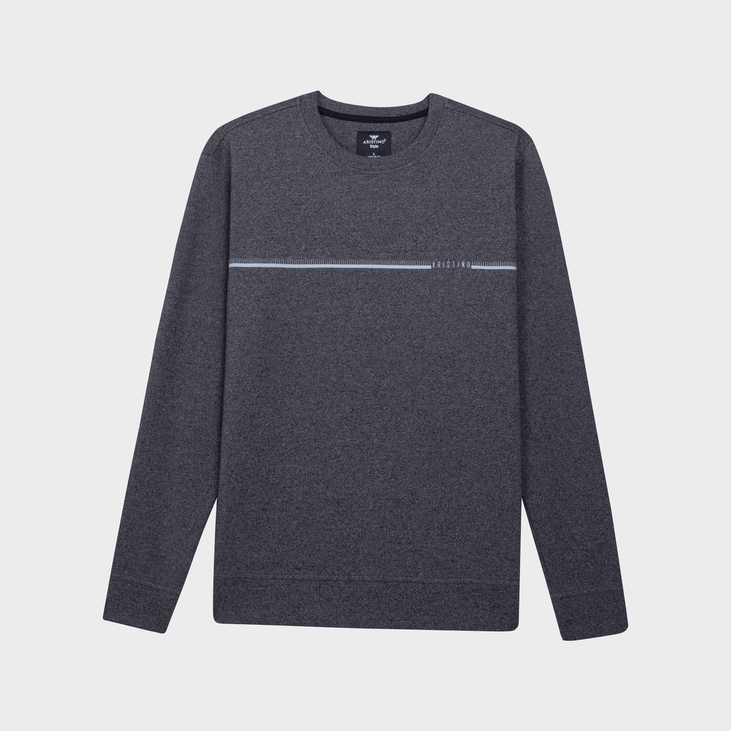 Bộ đồ thu đông nam ARISTINO áo cổ tròn, thiết kế nam tính, chất mềm mại, thoải mái- ALH011W2