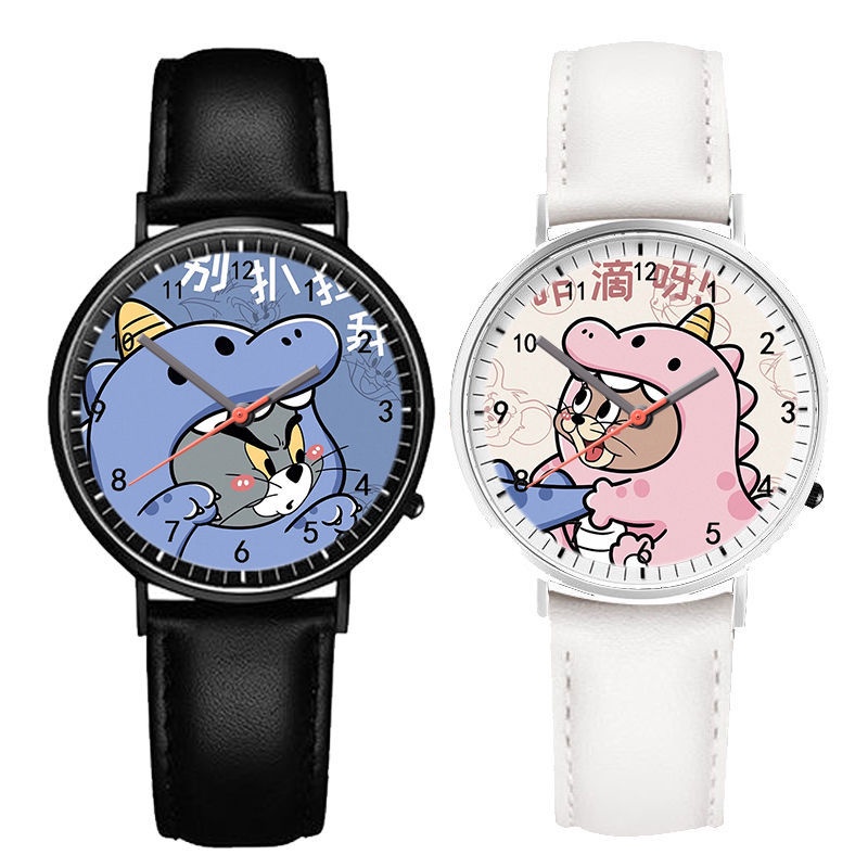 Đồng Hồ Cặp Đôi Bằng Silicon Màu Trắng Đen In Chữ Chống Thấm Nước Phong Cách ins Tik Tok Influencer Đơn Giản Cho Học