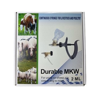 Xilanh/ xylanh / Bơm tiêm tự động Durable MKW 2ml cho trâu bò, heo , cừu