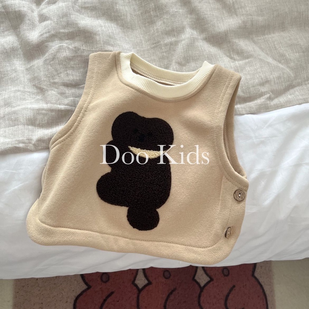 Áo Khoác Lót Nhung Giữ Ấm Phong Cách Ins Hàn Quốc Dễ Phối Đồ Cho Bé Sơ Sinh