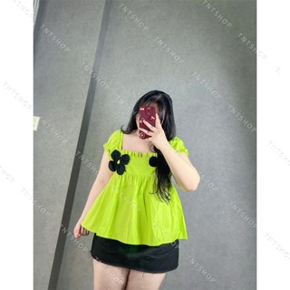 ÁO BABYDOLL HOA NGỰC  [TNT SHOP BIGSIZE 60KG 90KG]