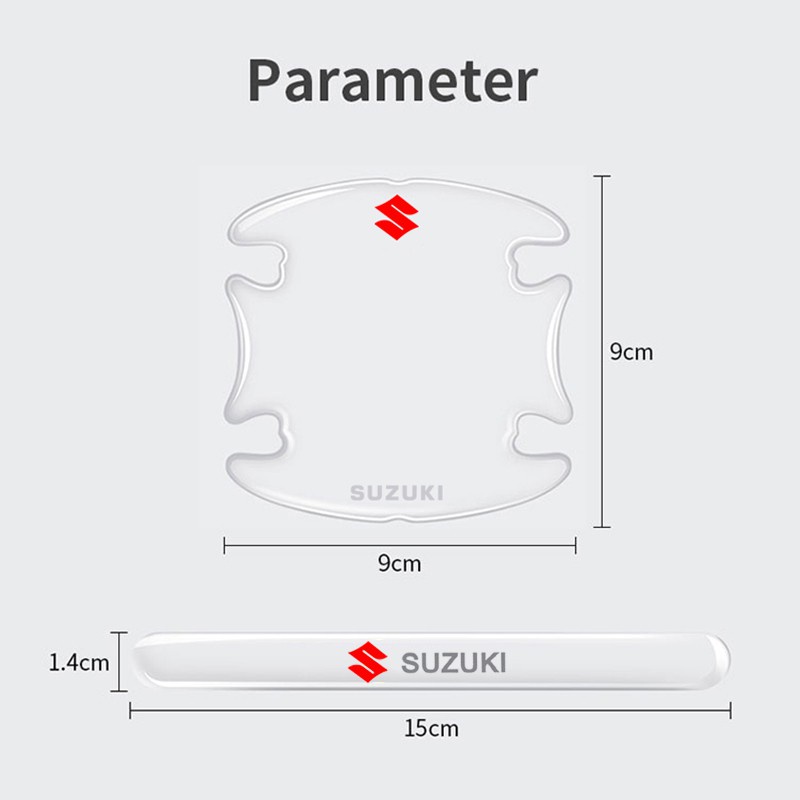 Phim Dán Bảo Vệ Tay Nắm Cửa Xe Hơi Swift XL7 vitara Jimny SX4 S-Cross Presso Ciaz ERTIGA Celerio Trong Suốt Chống Trầy Xước