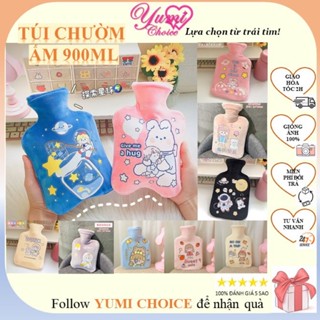 Túi sưởi ấm bụng kinh size lớn /FREESHIP/ Túi sưởi đổ nước 900ml chườm nóng giảm đau bụng kinh, giữ ấm tay chân