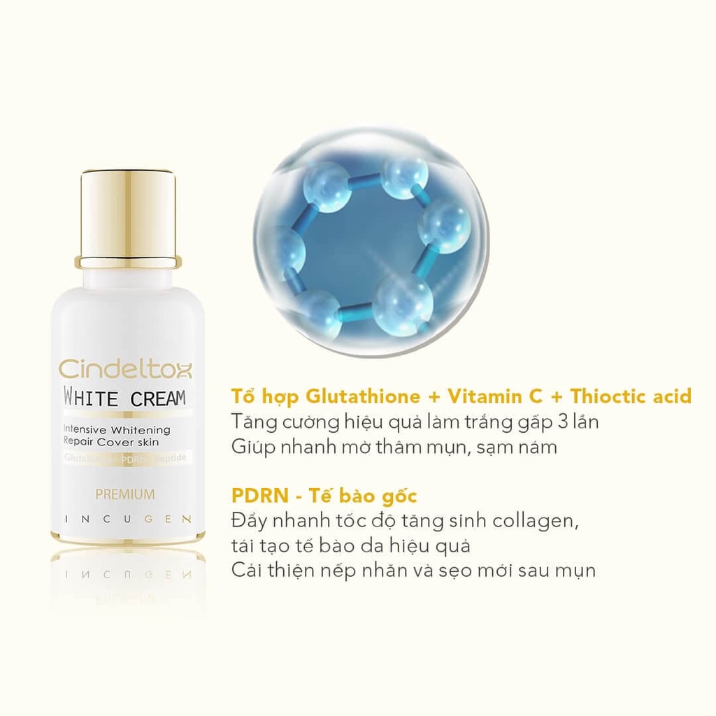[New Premium] Kem Truyền trắng da CindelTox White Cream - 50ml