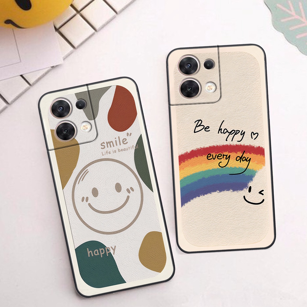 Ốp Oppo RENO 8 5G / RENO 8Z 5G / RENO 8 4G in hình cô gái be happy trẻ trung cá tính đầy năng động