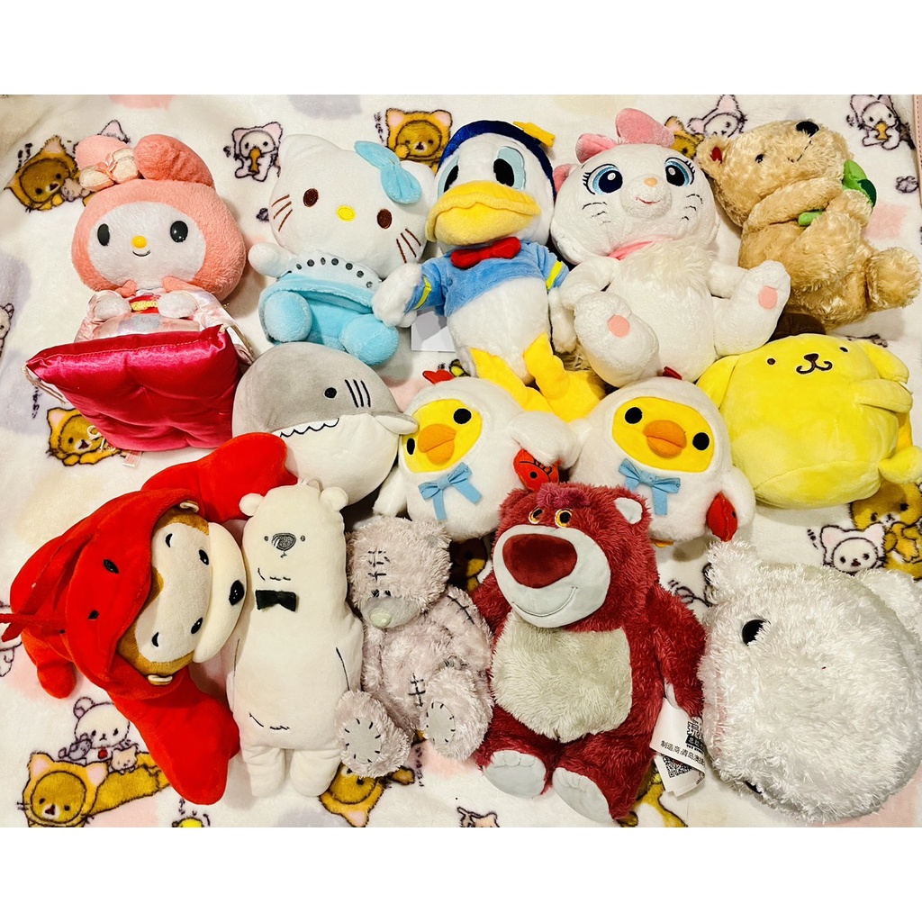 Gấu bông nhiều mẫu Sanrio Melody Kitty Disney Donald gấu dâu Lotso Marie gà Kiiritoiri Pompompuirn