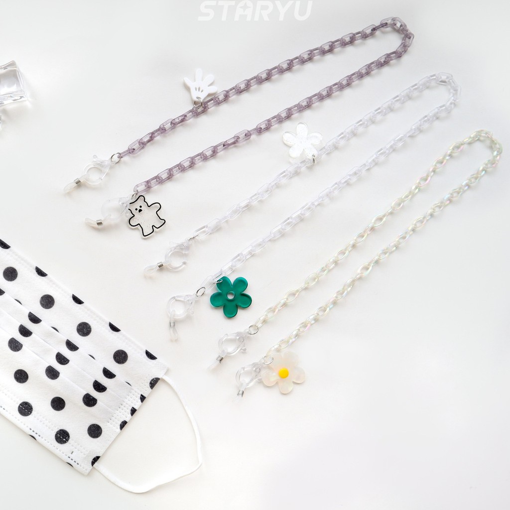 Dây Đeo Khẩu Trang Từ Tính 2 Trong 1 Phong Cách Hàn Quốc