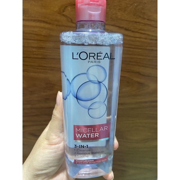 Nước Tẩy Trang L'Oreal 3-in-1 Micellar Water 400ml ( Loreal)