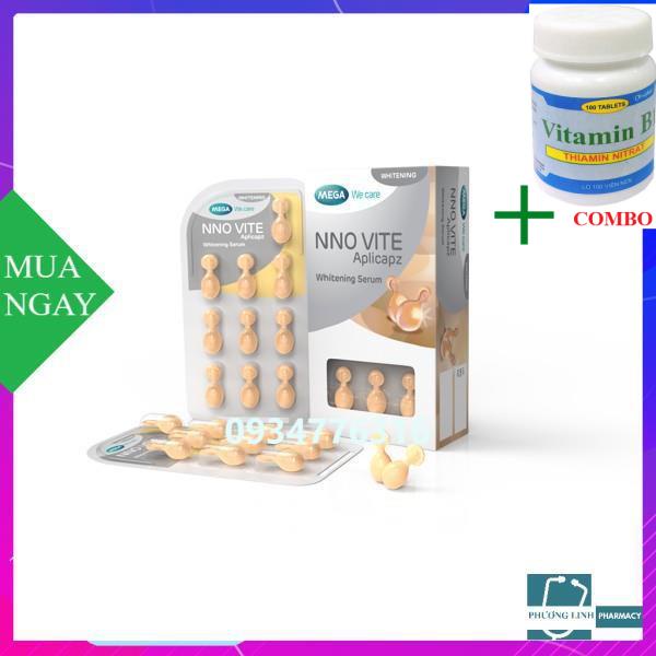 Combo Vitamin B1 chai 100 viên+ Serum dưỡng trắng NNO VITE dạng vỉ