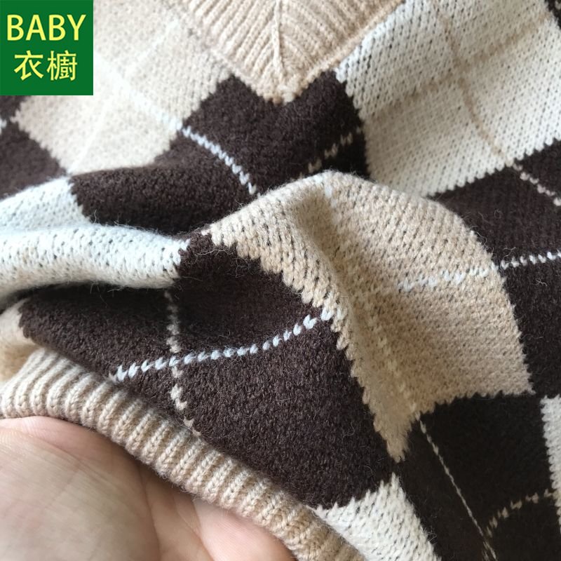 Áo Sweater Giả Hai Lớp Dáng Rộng Phong Cách Hàn Quốc Thời Trang Thu Đông Cho Bé Trai