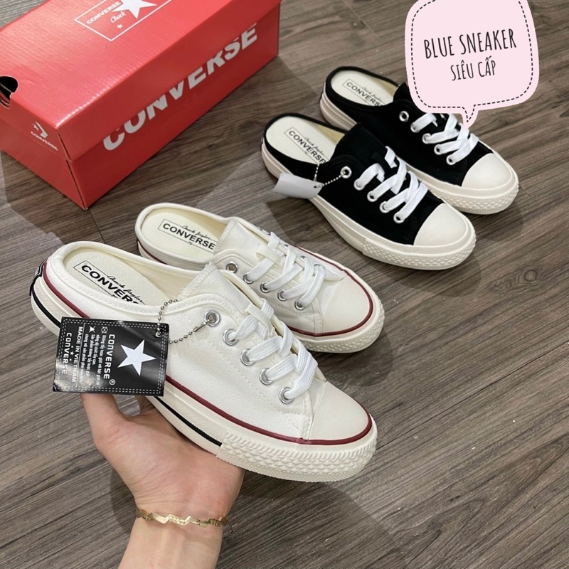 Giầy Sục Converse Nam Nữ Đen, Trắng  Đế 3 Phân - Sneaker Đạp Gót Nữ