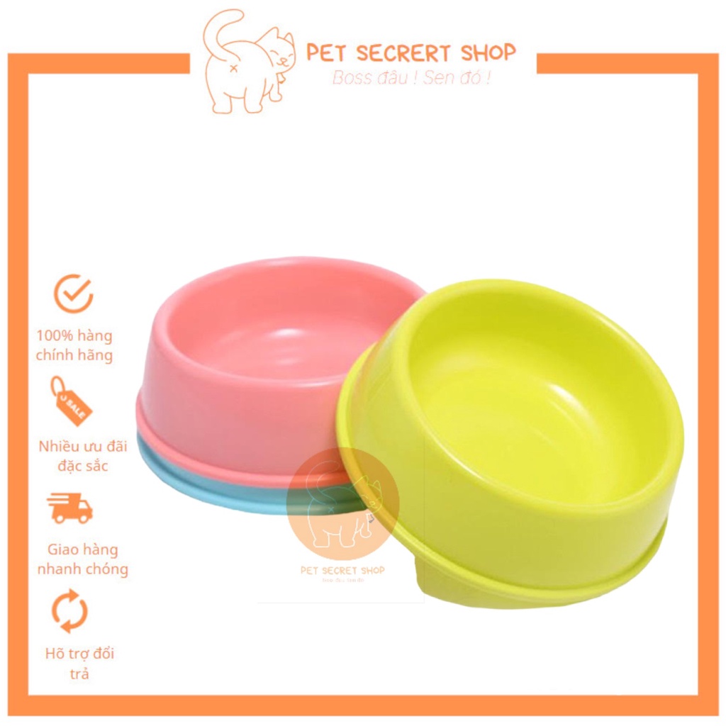 Chén ăn nhựa chó mèo