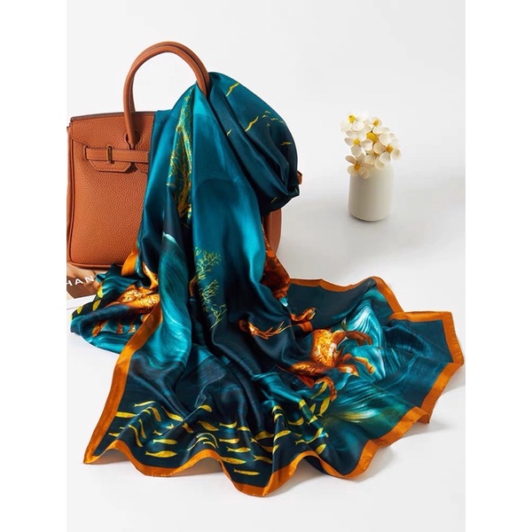 Khăn lụa Cao Cấp Sang Trọng Thanh Lịch Dành Cho Quý Cô