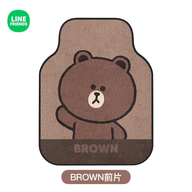 Line Friends Thảm Lụa Lót Sàn Xe Hơi Dễ Sử Dụng