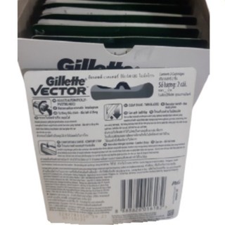 Vỉ 2 Lưỡi dao cạo thay thế Gillette Vector