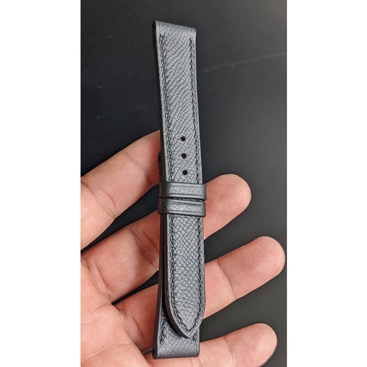 Dây đồng hồ handmade - Da bò Epsom- Bảo hành 12 Tháng
